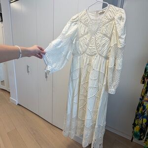 Ulla Johnson White Crochet Dress